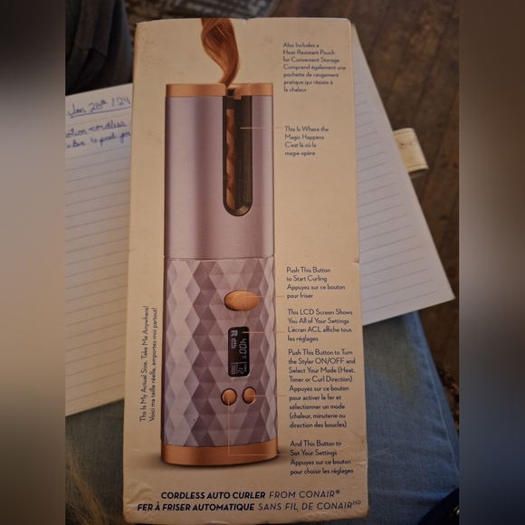 Brand NEW* Conair Unbound cordless auto Hair Curler - Picture 6 of 9
